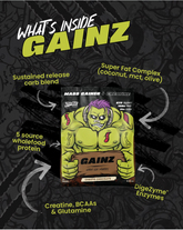 Zombie Labs Gainz Vicious Vanilla Mass Gainer With Creatine 4.32kg
